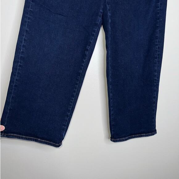 Universal Standard Size 14 Straight Leg Crop Jeans Dark Wash Denim Women’s Blue - Picture 5 of 7